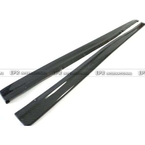 Car-styling Carbon Fiber Damd Style Side Skirt Extension Fit For Mitsubishi Evolution EVO 7 8 9