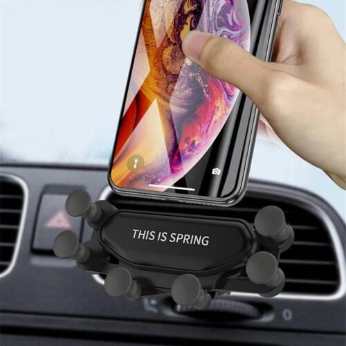2021 New One Universal Car Phone Holder GPS Stand Gravity Stand For Phone in Car Stand No Magnetic For iPhone X Xiaomi Support