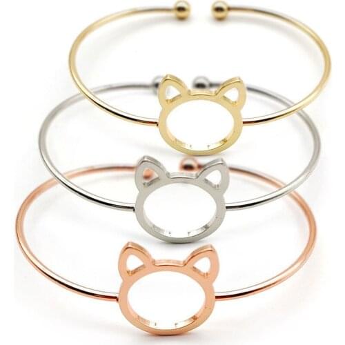 Free shipping new style Cat Head Knot Personality Bracelet bangle HWASY1804 wholesale in 2020