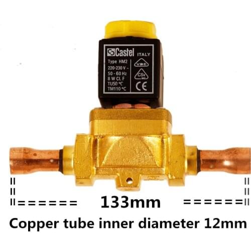 Castel welding Type 1078/4 air conditioning freezer solenoid valve 1078/4A6 Inner diameter of welded pipe is 12mm