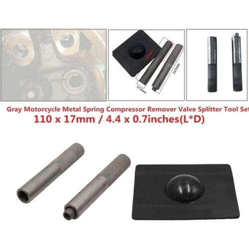 Black Metal Spring Compressor Remove Motorcycle Valve Splitter Tool