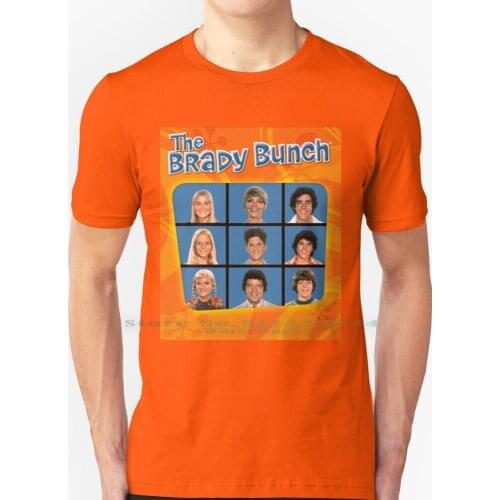 The Brady Bunch T Shirt 100% Pure Cotton Brady Bunch America Sitcom Schwartz 1969 Tv Series Family Blend Six Children Kids Boys