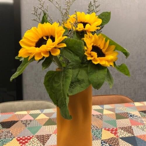 Morandi ceramic dry vase ornaments living room Xuanguan TV cabinet table table flower arrangement home decoration