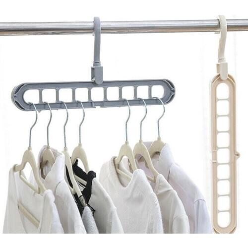 Multi-function Plastic Scarf Clothes Hangers Clothes Drying Rack Multi Port Support Circle Clothes Hanger Storage Racks