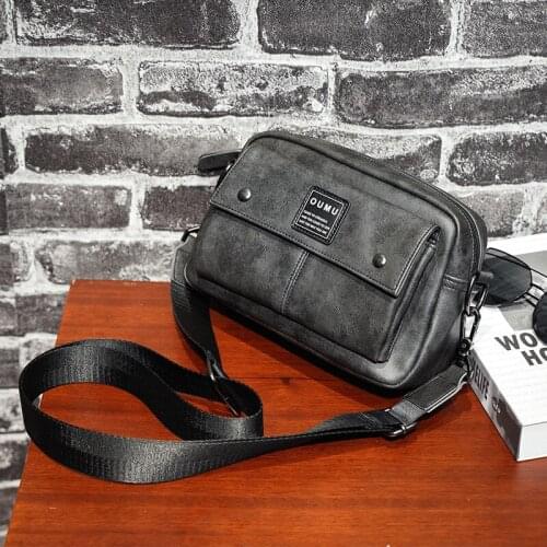 Xiao.p Fashion Mens High Quality Pu Leather Crossbody Casual Messenger Bag Single Shoulder Bags Mens Travel New Handbags