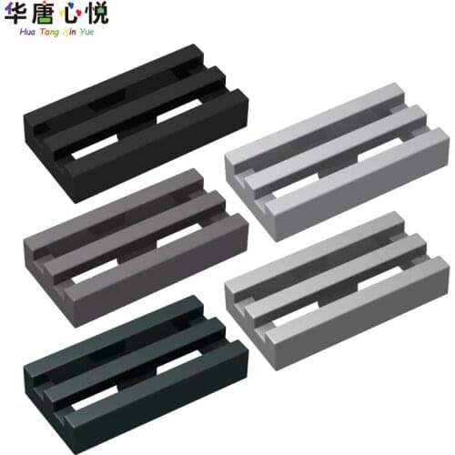 20PCS/Set 2412 MOC 1x2 Stripe Radiator Grille Plate Assembles Accessories Parts Building Blocks Toys for Children Kids Gifts