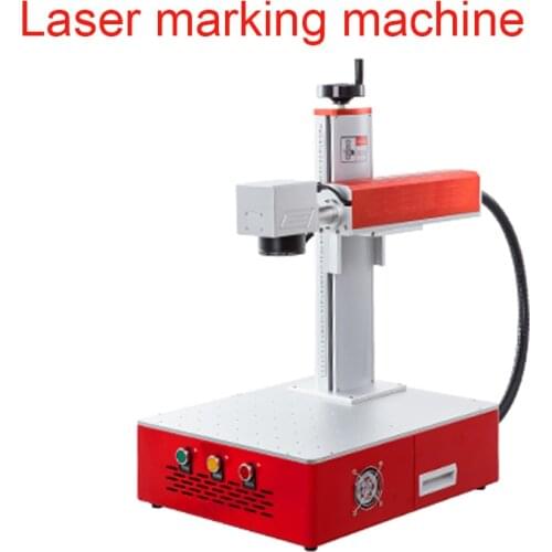 Desktop laser marking machine with rotary 30W metal engraving machine