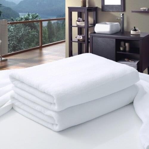 New 80*180cm 100*200cm Luxury Large Hotel White Cotton Bath Towel for Adults SPA Sauna Beauty Salon Towels Bedspread