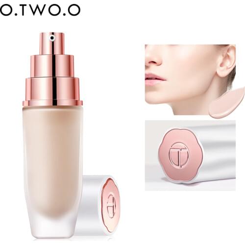 O.TWO.O Liquid Foundation Makeup Base Oil-Control Concealer Waterproof Long Lasting Natural Makeup BB Cream Cosmetics