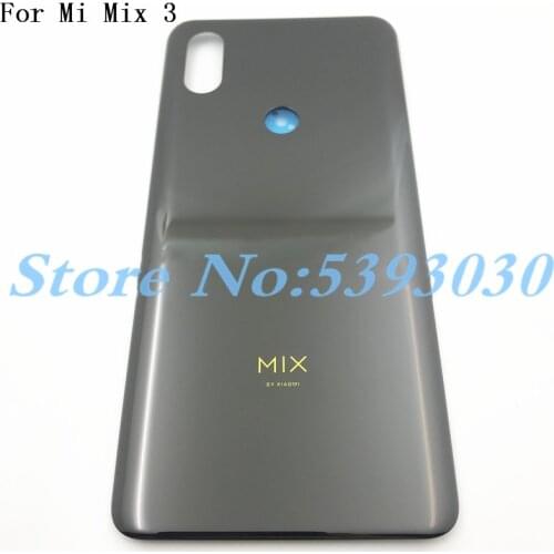 For Xiaomi Mi Mix 3 Original Ceramic Battery Back Cover Rear Housing Door Glass Cover Repair Spare Parts