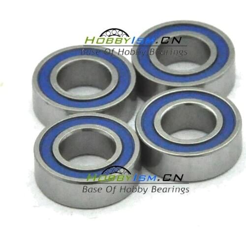 4PCS 6x12x4 Blue Rubber Bearings ABEC-3 MR126 2RS