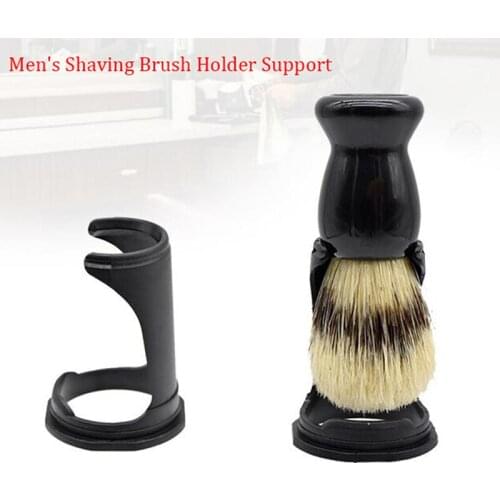 1pc Beard Brush Holder Professional Acrylic Mens Shaving Brush Holder Support Beard Brush Shaving Tool