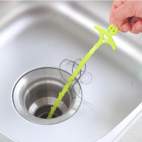 DropShip Sink Cleaning Hook Bathroom Floor Drain Sewer Dredge Device Small Tools Hair Stoppers Catchers Easy Clean The Hair@4