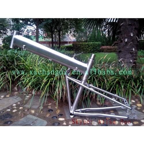 Titanium mtb folding bike frame 26er titanium mountain folding bike frame 29er titanium folding bike frame mtb bike