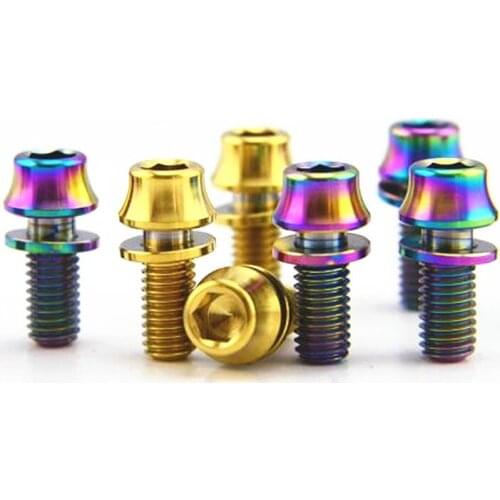 10pcs titanium bolts M5 X12/16mm bicycle accessories stigma inner hexagon