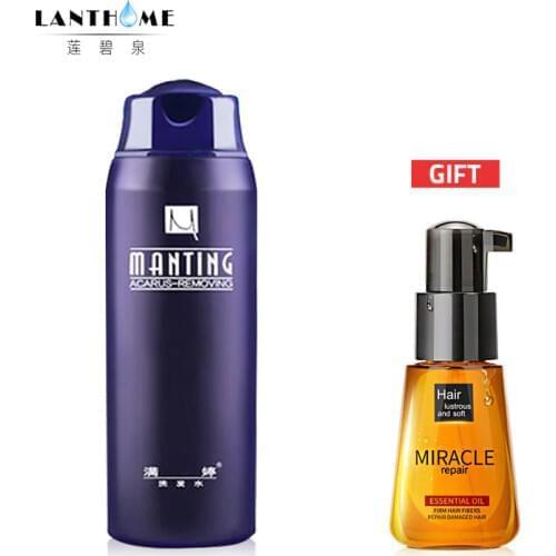 Manting Herbal Medicine Anti Dandruff Itching Professional Hair Shampoo Balancing Oil Control Nourishing +Morocco Pure Argan Oil