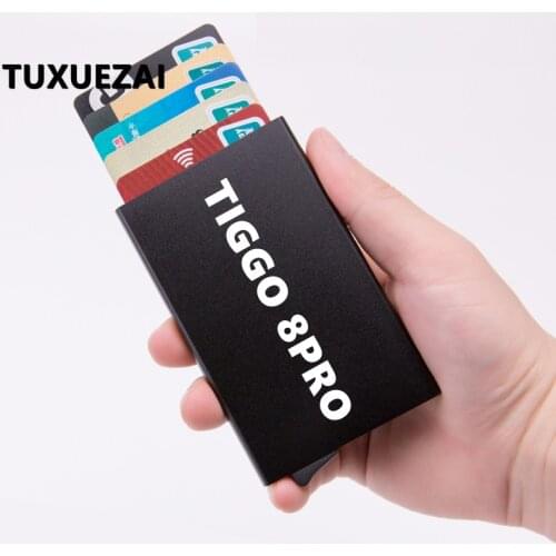 Metal aluminum alloy ultra-thin card package Protective Card Case Driving Documents card package For CHERY TIGGO 8PRO