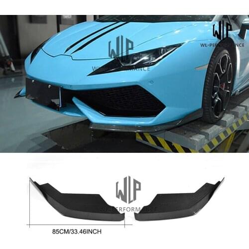 LP610 High quality Carbon Fiber Car body kit Front Bumper Splitters Side Aprons For Lamborghini Huracan LP610 Body Kit 2015