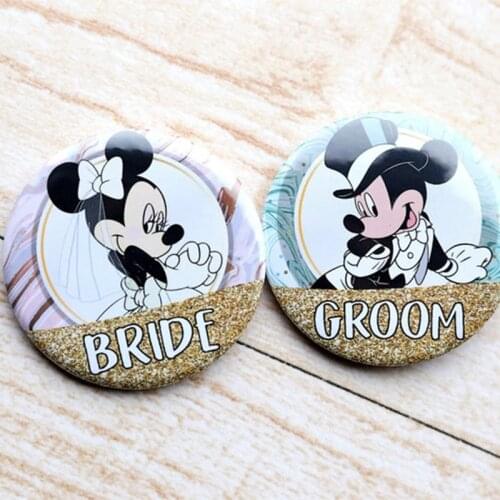 Groom Bride to be Badge Button Pin Bachelorette hen Party Bridal shower Honeymoon travel wedding engagement Gift decoration