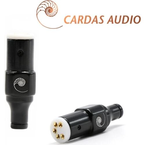 1pcs Cardas 5pin DIN Femamle Plug Insulator 5pin DIN Connector Plug Jack LP Turntable Recorder Vinyl Female Jack