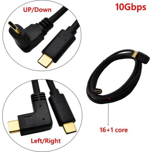 10Gbps Gold plated USB type-C Extension Cable Male to Male USB C Extender Cord USB 3.1 Type C Fast 3A PD Cable GEN2 Charging
