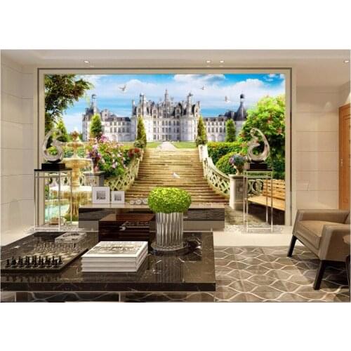 3d room wallpaper custom photo European garden castle landscape background wall painting 3d wall murals wallpaper for walls 3 d