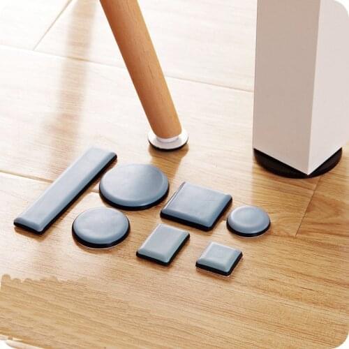 4pcs/6pcs/8pcs Slider Pad Furniture Table Slider Pad Bases Protector Coaster Carpet Ground Magic Moving Anti-abrasion Floor Mat