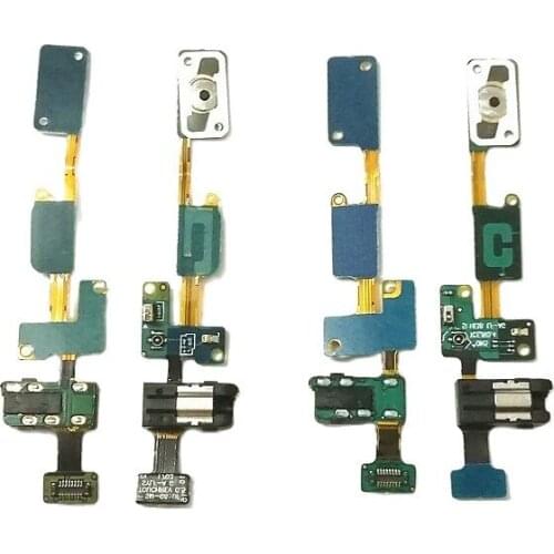 50pcs Home Button keypad Sensor Audio Jack Headphone Flex Cable For Samsung Galaxy J5 Prime On5 G570 J7 Prime On7 G610 2016
