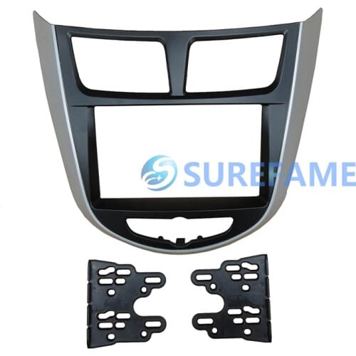 Car Audio Facia for Hyundai i25 i-25 Accent Solaris Verna 2010+ Radio DVD Stereo CD Panel Dash Kit Install Fascia