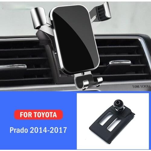 Car Mobile Phone Holder Mounts Stand GPS Gravity Navigation Bracket For Toyota Land Cruiser Prado 2014-2017 Car Accessories