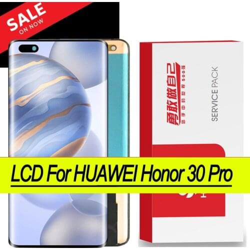 Original 6.57'' AMOLED Display for Huawei Honor 30 Pro LCD Touch Screen Digitizer Assembly for Honor30 Pro repair Parts