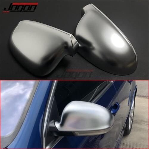 For VW GOLF 5 GTI V Jetta MK5 Passat B6 EOS Sharan Superb Matte Silver ABS Rear View Mirror Cover Case Caps Trim Replace