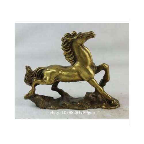 Art Bronze home decoration Selling Lucky Chinese Aisan Fengshui Brass Successful Running Zodiac War Horse Statue Sculpture