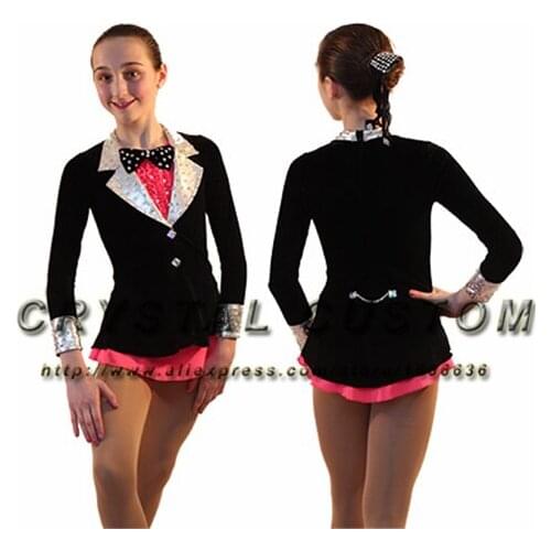 Custom Figure Skating Dress For Kids Fashion New Brand Ice Skating Dresses For Girls DR3573