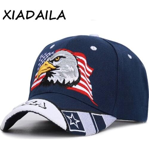 2020 Black Cap USA Flag Eagle Embroidery Baseball Cap Snapback Caps Casquette Hats Fitted Casual Gorras Dad Hats For Men Women