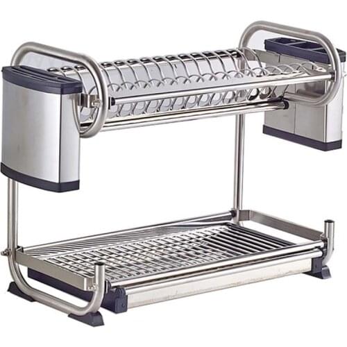 304 Stainless Steel Dish Rack, Kitchen Shelf, Kitchen Shelf Storage Both Hang Wall And Floor Type