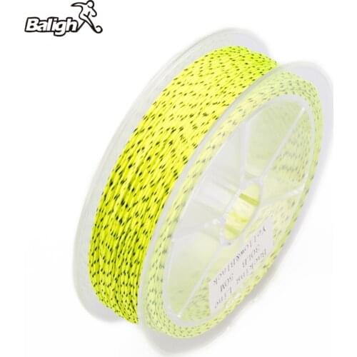 Balight 50M 8 Strands Fly Line Backing 20LB 30LB High Strength Low Stretch Trout Dacron Braided Fishing Line