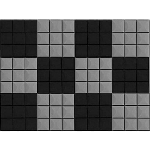 Hot-12 Pack Acoustic Foam Panels 2 x 12 x 12 Inch Soundproof Foam Panels Fireproof Design for Sound Insulation Absorbing