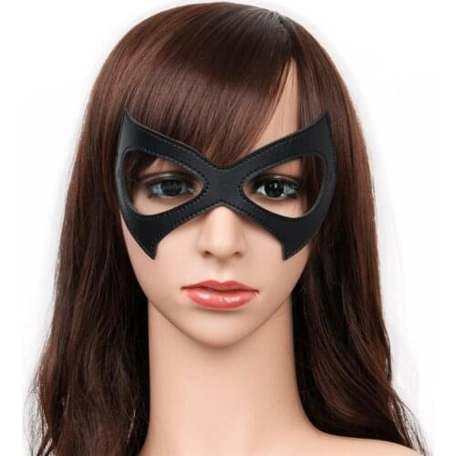 Cosplay Masks Costume Black Red Leather Eye Mask Cosplay Sexy Eye Mask Eyewear for Halloween Props 3 Types