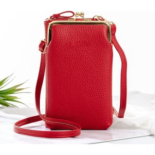 Mini Crossbody Bag PU Leather Bag Female Tassel Zipper Crossbody Bags Cosmetic bag