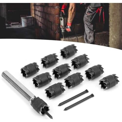 13PCS Spot Weld Drill Set HSS 3/8 Spot Welding Drill Double‑Sided Rotary Spot Weld Drill Bit Rotary Spotweld Remover Bit