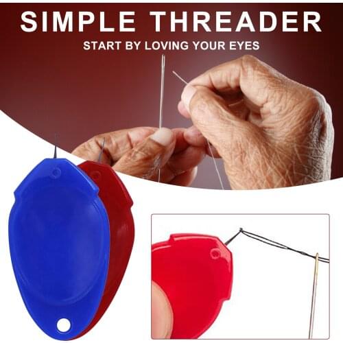 10pcs Needle Threader Hand Machine Sewing Stitch Insertion Tool For Sewing Easy Automatic Sliver Bow Wire Needle Threader