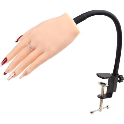 Realistic Silicone Fake Hand Model Thickened Stratum Corneum Make False Nails More Stable New Upgrade Nail Art Practice Hands