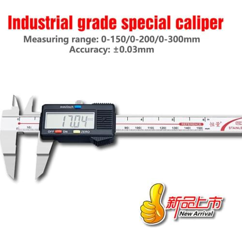 Accurate Measurement Of Digital Calipers 0-150mm 0-200mm 0-300mm Stainless Steel Sheet Measuring Tool Industrial Calipers