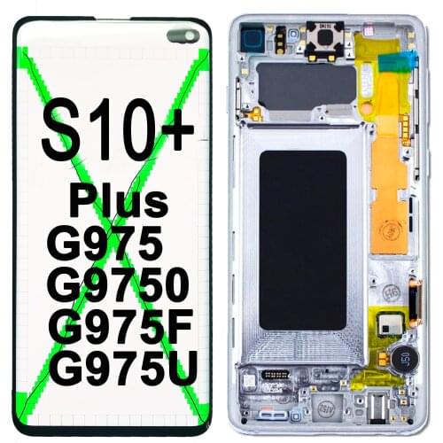 SM - G975U LCD Screen Replacement Samsung S10 PLUS Black Dot Display Flaw OEM Original Galaxy G975 SM - G9750 G975F G975W AMOLED
