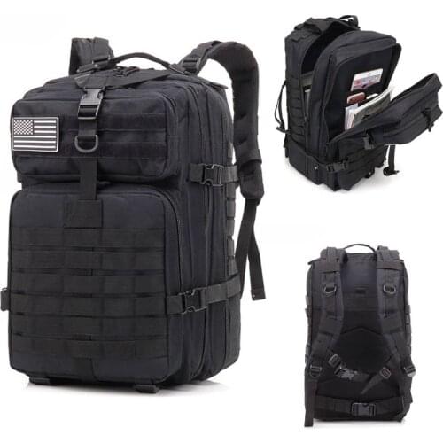 Tactical Backpack Large Capacity 3P Softback Outdoor Bag Military Hiking Rucksacks Men Climbing Travel Camping Backpack