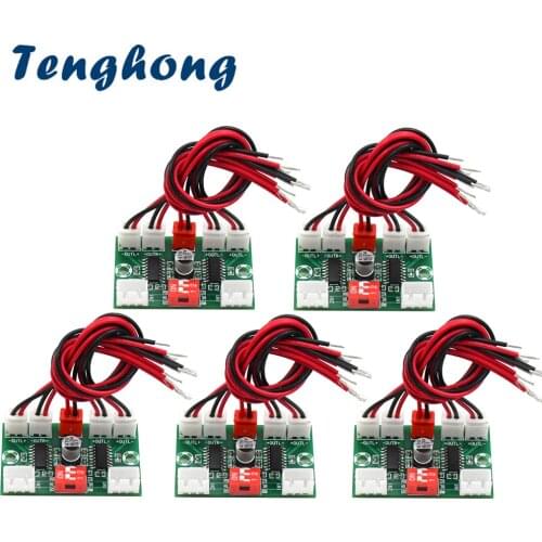 Tenghong 5pcs Mini PAM8403 Audio Amplifier Board 3W*4 Four Channel Digital Sound Amplifier Board USB 5V Power Home Theater DIY