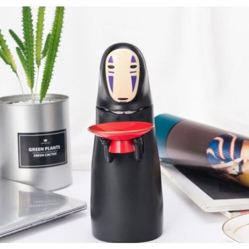 Spirited Away Kaonashi No-face Man Electronic Money Box Ghost Figure Coin Piggy Bank Funny Toy Automatic Eaten Coin Box LF674