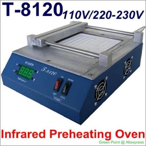 Authorized PUHUI T-8120 Preheating Oven T8120 IR O T 8120 SMD Infrared Preheating Station T-8120 Preheating Plate