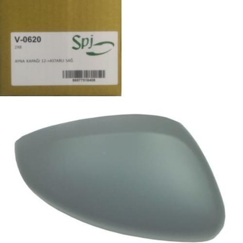 MIRROR COVER RIGHT 208-2008-C4 CACTUS-C3 IV 2012- 1607513080-1607512 462923243